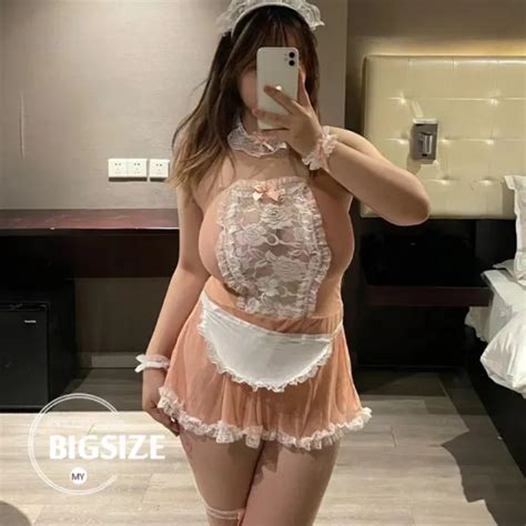 Plus Size Women Sexy Lingerie For Sex Nightwea Cosplay Maid Outfit