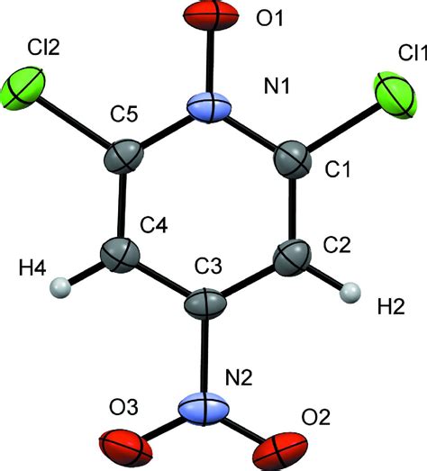 Figure From Crystal Structure Of Dichloro Nitropyridine N Oxide