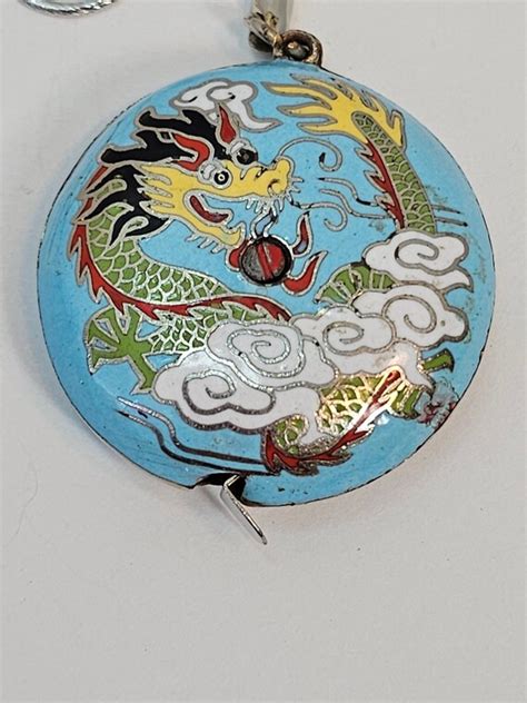 Vintage Cloisonn Tape Measure Gem