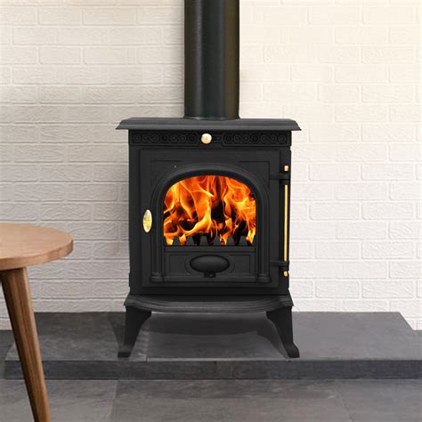 Ja Kw Cast Iron Log Burner Modern Multifuel Wood Burning Stove