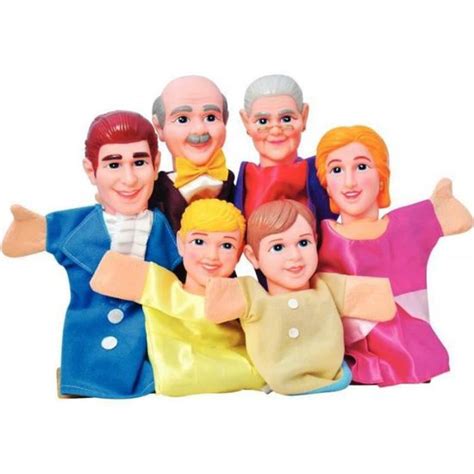 Lot De Marionnettes Main La Famille Cdiscount Jeux Jouets