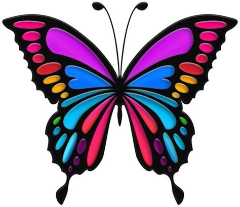 Colorful Butterfly PNG Clip Art Image Butterfly Drawing Butterfly