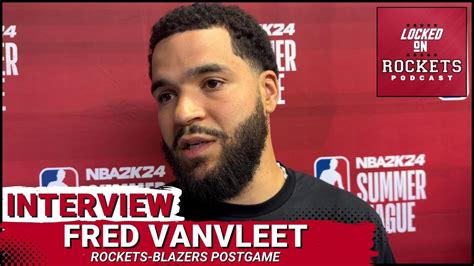 Fred Vanvleet Postgame Houston Rockets Vs Portland Trailblazers