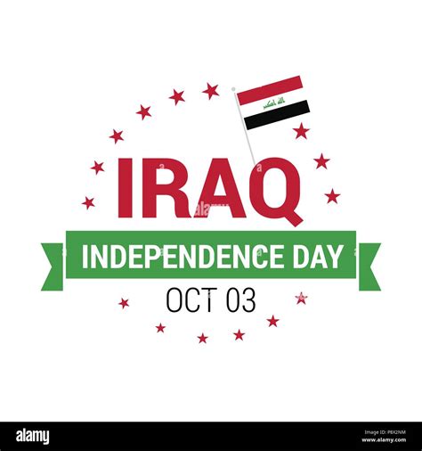 Republic Of Iraq Independence Day Patriotic Design Happy Independence