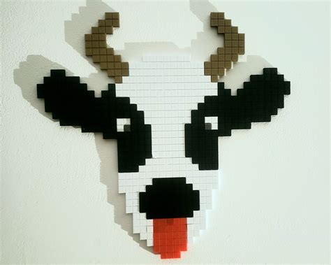 Pixel art cow by chavant_fou_3d | Download free STL model | Printables.com