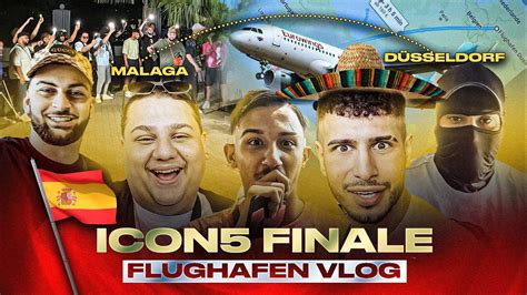 ICON 5 FLUGHAFEN VLOG DÜSSELDORF NACH MALAGA mit TOP 17 FINALISTEN