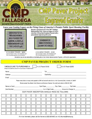 Fillable Online Thecmp Become A Permanent Part Of The CMP Talladega