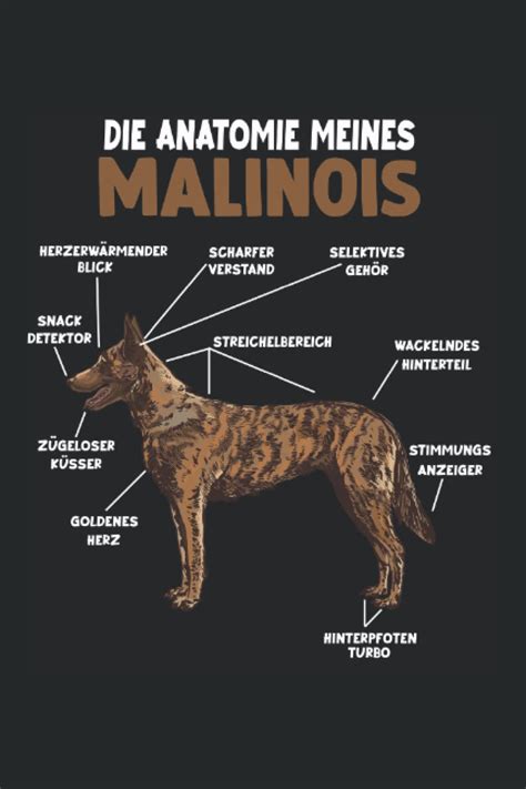 Hundetrainingsbuch A5 Notizbuch Malinois Anatomie Notizbuch Belgischer