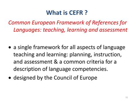 Ppt Common European Framework Of Reference For Languages What Is