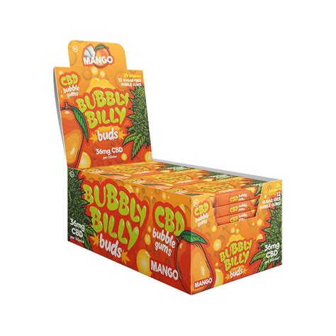 Bubbly Billy Buds Mango Flavoured Chewing Gum Multitrance