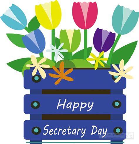 Secretaries Day Clipart Happy Secreatries Day Flowers Clipart