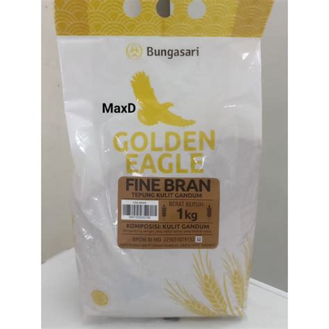 Jual Tepung Kulit Gandum Bungasari Golden Eagle Fine Bran 1kg Shopee