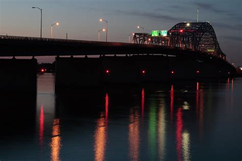 Water Colors Blue Bridge At Night Kennewick Wa Johny Flickr