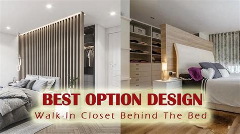 Top Walk In Closet Behind Bed Bedroom Home Decor Ideas Wardrobe