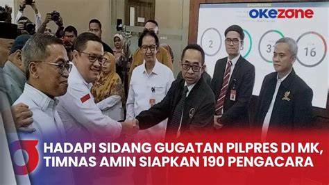 Timnas Amin Siapkan Pengacara Hadapi Sidang Gugatan Pilpres Di