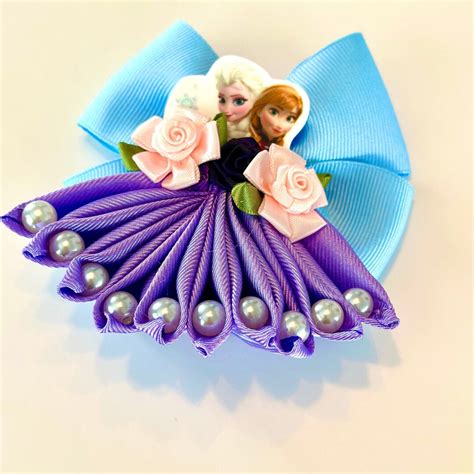 Disney Hair Bow Elsa Hair Bow Anna Hair Bow Frozen Hair Bow Frozen Elsa