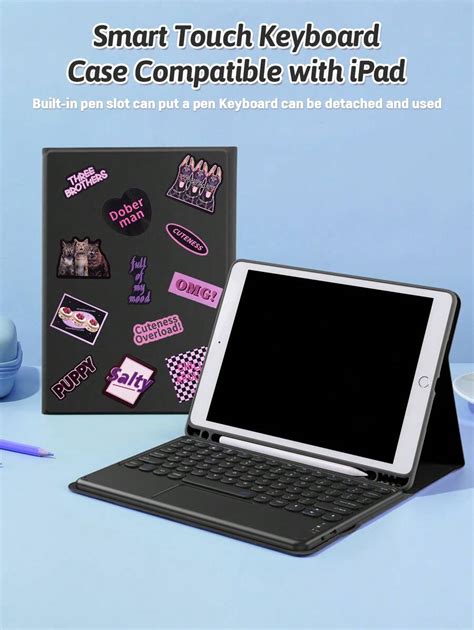 Funda con teclado táctil compatible con iPad 10 2 9na 8va 7ma