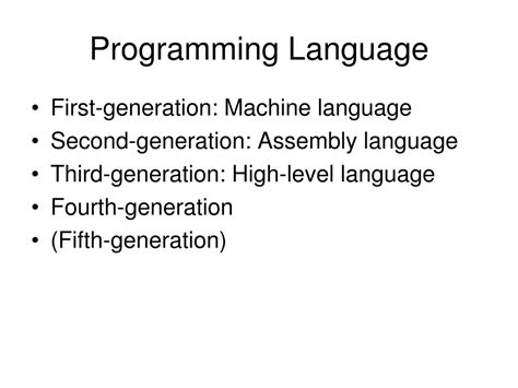 Ppt Introduction To Programming Language Powerpoint Presentation