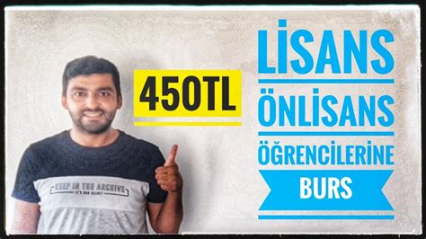 BURS VAR LİSANS ÖNLİSANS LİSE BURSU 450 250 TL BURS ÇAĞDAŞ