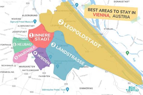 A Map Showing The Location Of Several Areas In Vienna And Where They