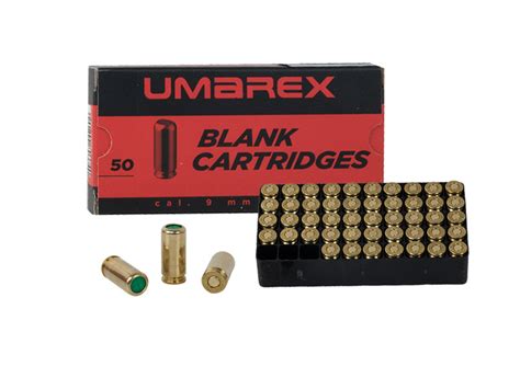 Platzpatronen Umarex Kaliber 9 mm P A messing 50 Stück