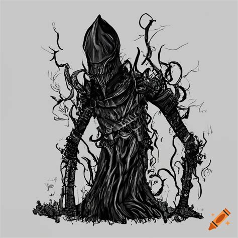 Hand Drawn Dark Souls Boss Artwork On Craiyon