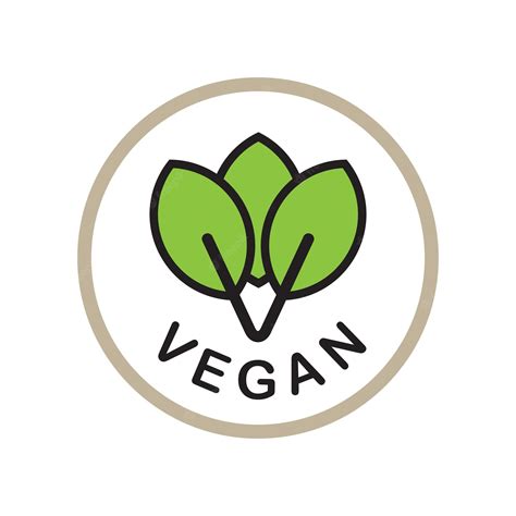 Premium Vector Vegan Logo Design Template