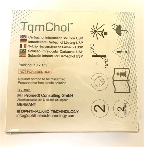 Carbachol Intraocular Solution Usp Optimetrics Inc