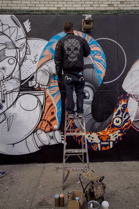 How Nosm And Tristan Eaton Collaborate On A New Piece In New York Streetartnews Streetartnews