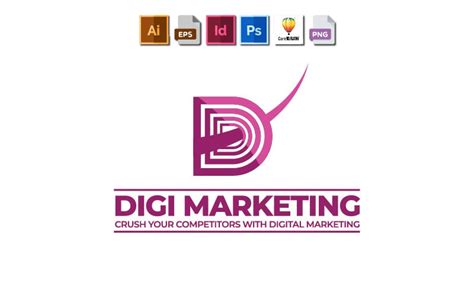 Digital Marketing Logo Template Perfect For Digital Marketing And Personal Use