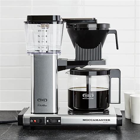 Moccamaster 10-Cup Polished Silver Coffee Maker + Reviews | Crate and ...