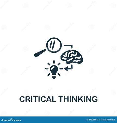 Critical Thinking Icon Monochrome Simple Sign From Critical Thinking