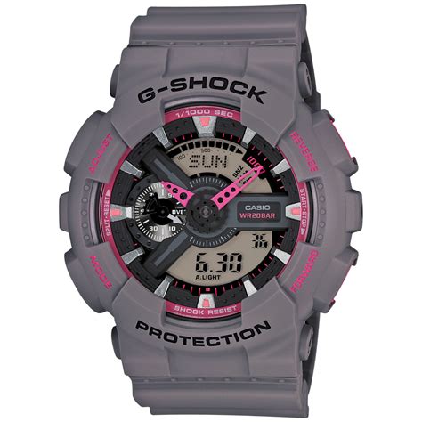 G Shock Mens Analog Digital Xl Gray Resin Strap Watch 55x51mm Ga110ts