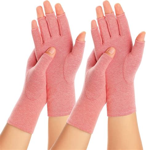 Zexhoor 2 Pairs Arthritis Compression Gloves For Women Men