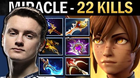 Marci Dota Gameplay Miracle With 22 Kills And Rapier YouTube