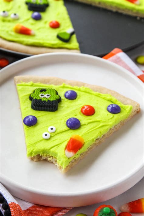 Halloween Cookie Pizza | Baking You Happier