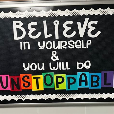 Believe In Yourself Bulletin Board Kit Letters Classroom Decoration