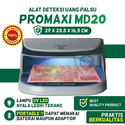 Jual Money Detector Alat Pendeteksi Uang Palsu Lampu Uv Portable