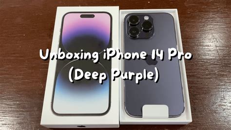 Iphone Iphone Pro Unboxing Deep Purple Youtube