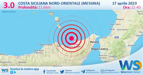 Scossa Di Terremoto Magnitudo 3 0 Nei Pressi Di Costa Siciliana Nord