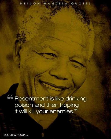 Nelson Mandela Quotes Black Planet Peaceful Protest Resentments