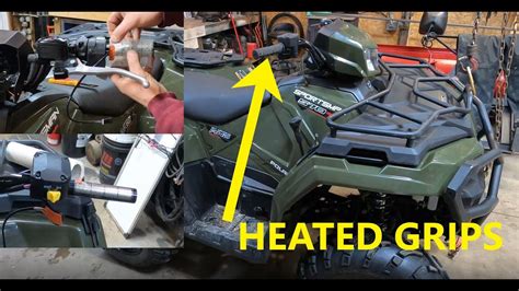 Polaris Sportsman Heated Grip And Thumb Warmer Installation Youtube