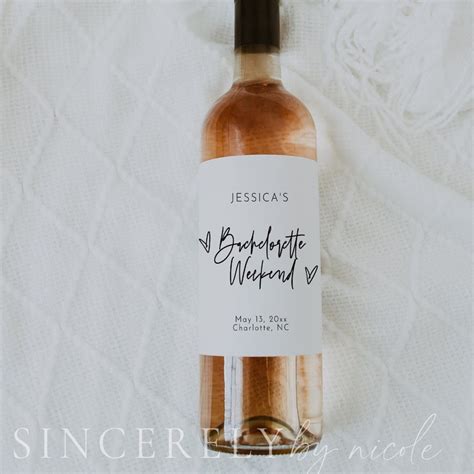 Bachelorette Wine Etsy