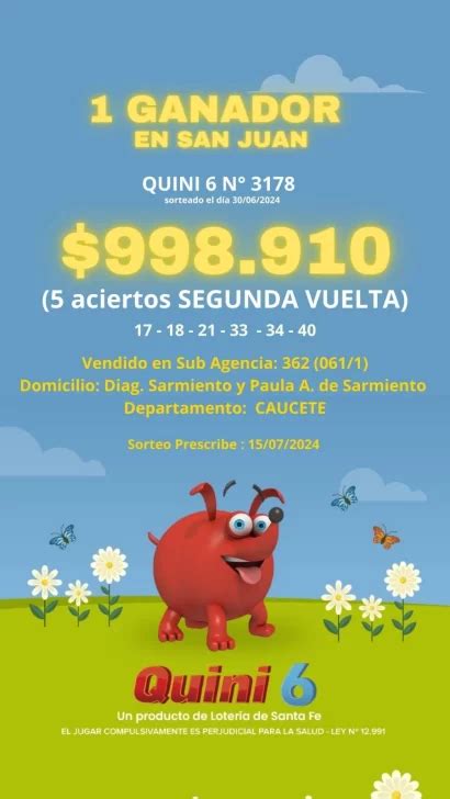 Cinco Sanjuaninos Ganaron M S De Millones De Pesos Entre El Quini