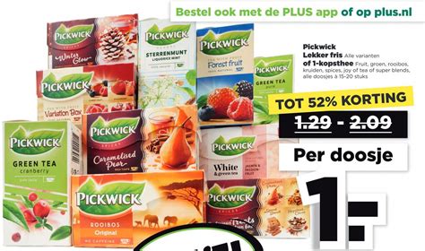 Pickwick Lekker Fris Plus Maart