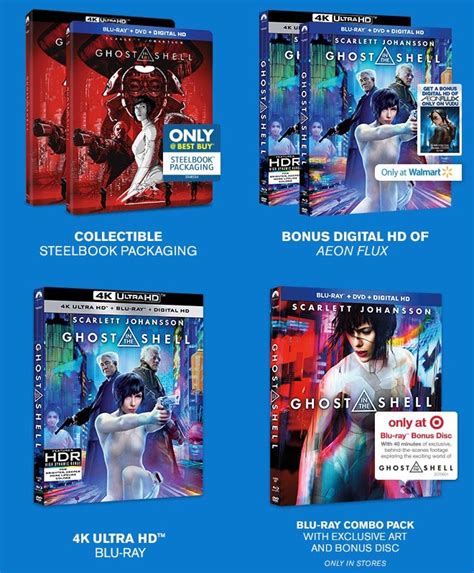 Ghost In The Shell Arrives On Blu Ray In Many Different Flavors