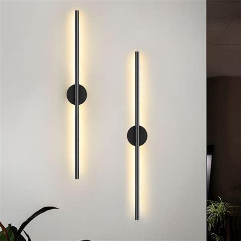 Metal Linear Shape Wall Mount Lighting Modern Style Lights Wall