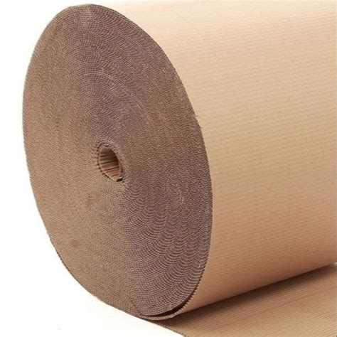 Brown Plain Corrugated Paper Roll GSM 80 120 At 28 Kilogram In