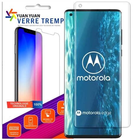 Verre Trempe Incurv Pour Motorola Edge G Film Vitre Protection