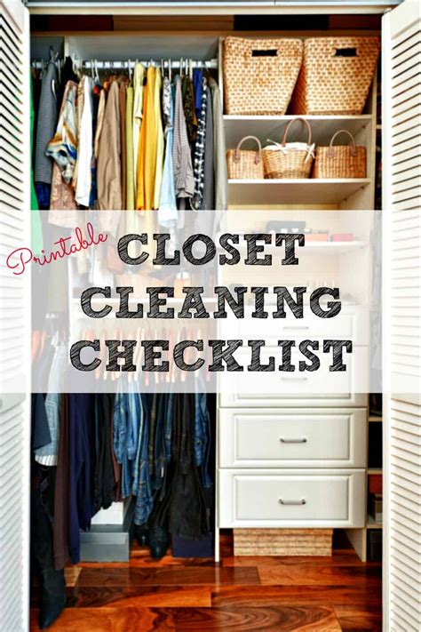 Closet Cleaning Checklist Get Your Closet Clean And Organized Today